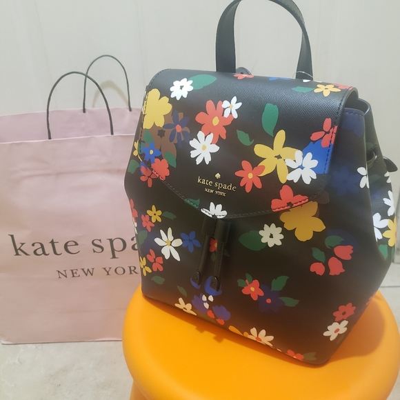 NWT - Kate Spade Lizzie Medium Floral Backpack main image 7
